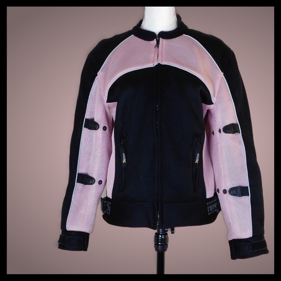 Xelement Jackets & Blazers - Xelement Women's Black and Pink Motorcycle Jacket